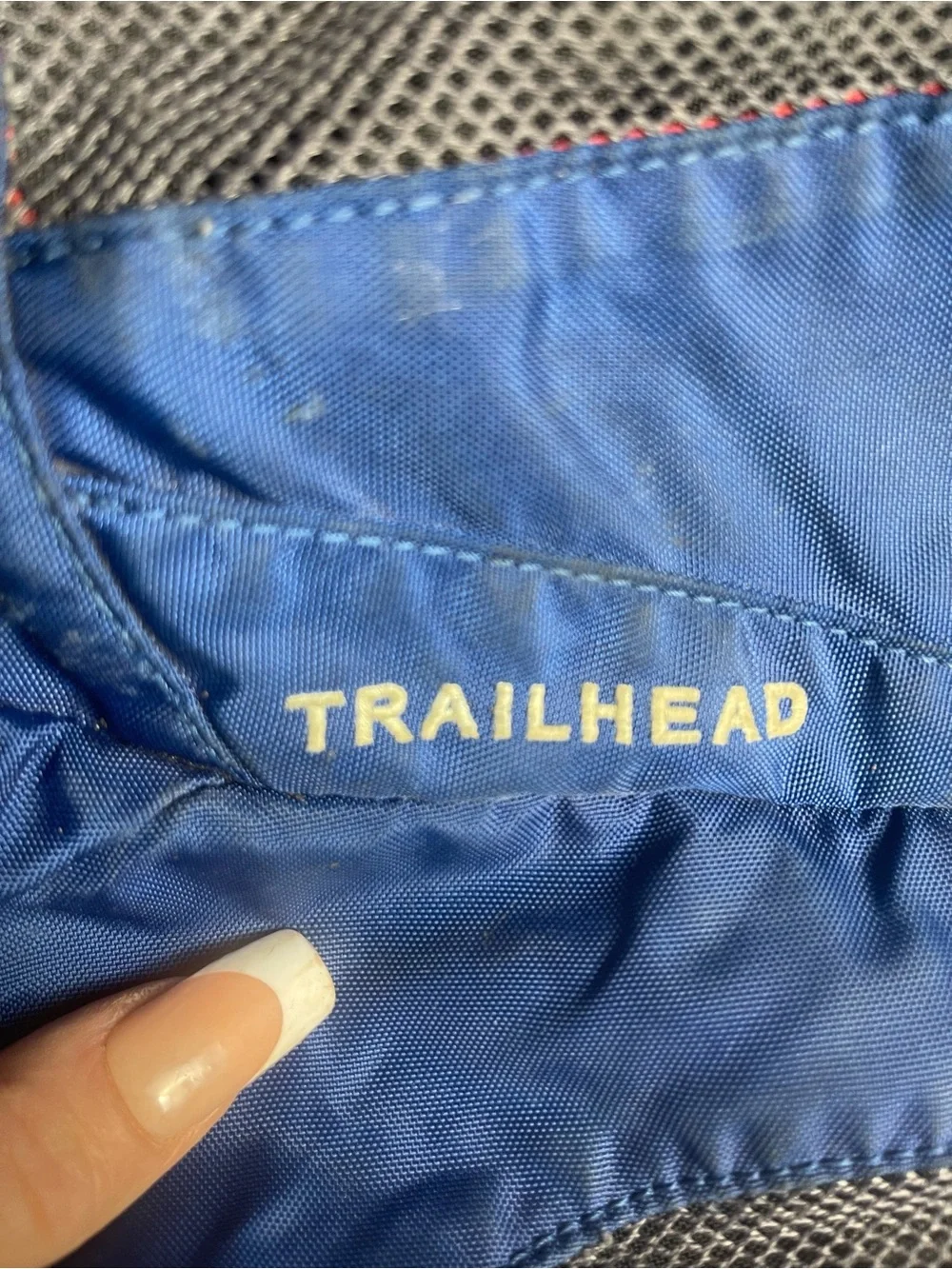 Eddie Bauer Blue, Gray and Red Trailhead Backpack